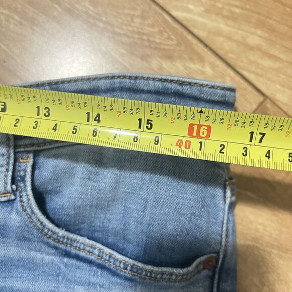 Anthropologie Pilcro Slim Boyfriend Jeans Size 29 Blue Distressed Stretch Denim - Picture 8 of 8